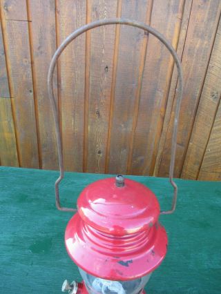 Vintage Coleman Lantern RED Model 200 Made in Canada Dated 5 60 1960 2