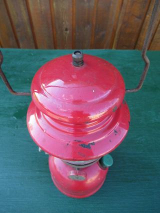 Vintage Coleman Lantern RED Model 200 Made in Canada Dated 5 60 1960 3
