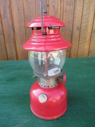 Vintage Coleman Lantern RED Model 200 Made in Canada Dated 5 60 1960 7