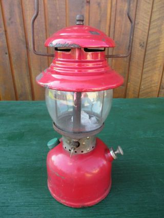 Vintage Coleman Lantern RED Model 200 Made in Canada Dated 5 60 1960 8