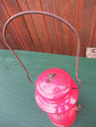 Vintage Coleman Lantern RED Model 200 Made in Canada Dated 5 63 1963 2
