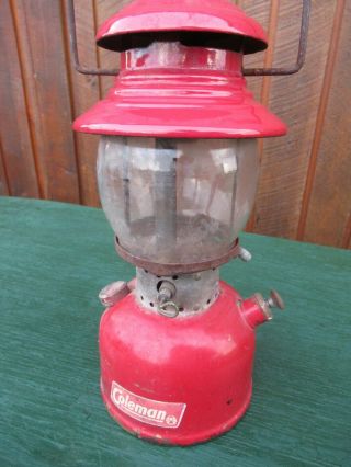 Vintage Coleman Lantern RED Model 200 Made in Canada Dated 5 63 1963 3