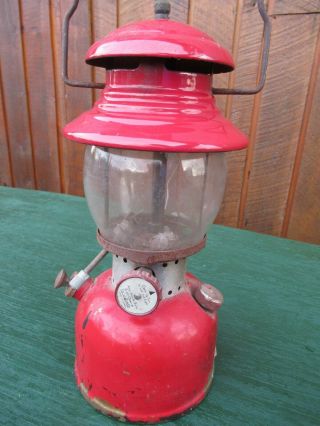 Vintage Coleman Lantern RED Model 200 Made in Canada Dated 5 63 1963 5