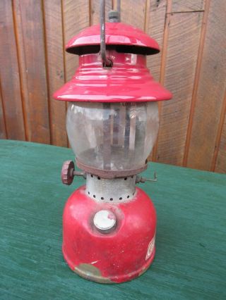Vintage Coleman Lantern RED Model 200 Made in Canada Dated 5 63 1963 6