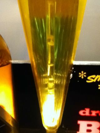 Blatz beer sign 1957 lighted back bar bottle glass motion bubbler light vintage 4