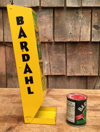 Vintage BARDAHL Motor OIL Motor Wall Mounted Display Rack Sign W 4oz NOS Can 3