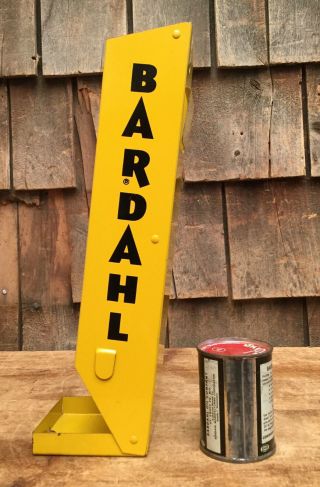 Vintage BARDAHL Motor OIL Motor Wall Mounted Display Rack Sign W 4oz NOS Can 4