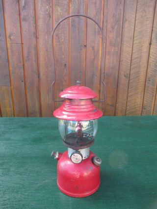 Vintage Coleman Lantern Red Model 200 Made In Canada Dated 8 61 1961
