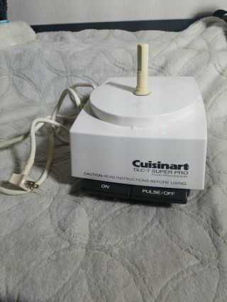Vintage Cuisinart Dlc - 7 Pro Food Processor Base Only Japan Well Cared For
