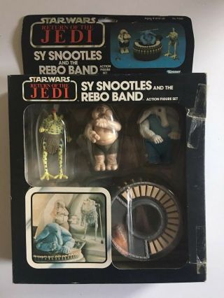 Vintage Star Wars 1983 Sy Snootles & Max Rebo Band Kenner Complete Box