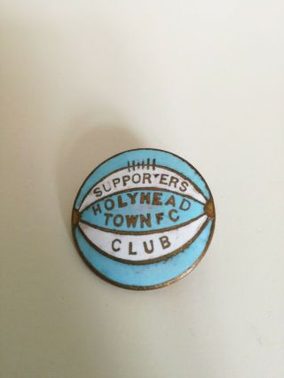 Vintage Enamel Holymead Town Football Supporters Badge