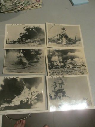 Pearl Harbor Photos X 11 4 By 5 Inches