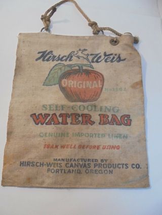 Vintage Hirsch Weis - 150ml Canvas Self Cooling Water Bag