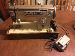 Vintage Metal German Made Pfaff Dial A Stitch Sewing Machine