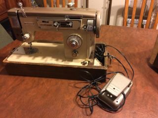 Vintage Metal German Made Pfaff Dial A Stitch Sewing Machine 2