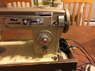Vintage Metal German Made Pfaff Dial A Stitch Sewing Machine 4