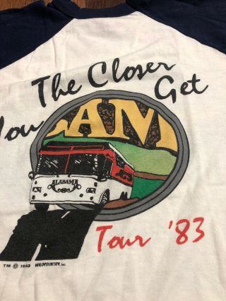 Alabama The Closer You Get 1983 Wildcountry Inc Tour 83 T Shirt Vtg Vintage