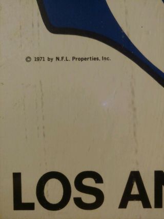 Vintage 1971 LOS ANGELES RAMS NFL FOOTBALL Team 3 Ring Binder 3