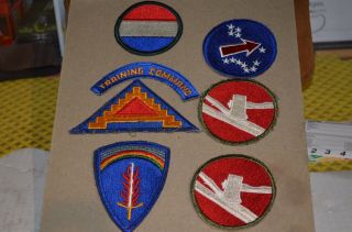 Wwii Ww2 Us Army Patch Assortment Most Cut Edge