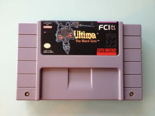 Vintage Ultima Vii The Black Gate Nintendo Game Rare &