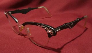 Vintage Universal Uoc Cat Eye Glasses 12k Gold Filled Petite Wow