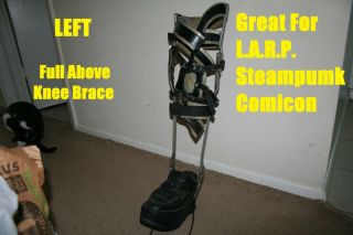 Left Vintage Leg Brace For Larp,  Comicon,  Steampunk Needs Some Leather Work Done