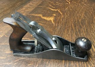 Vintage Stanley Bailey No 3 Hand Plane Type 9 Smoothing Corrugated Bottom