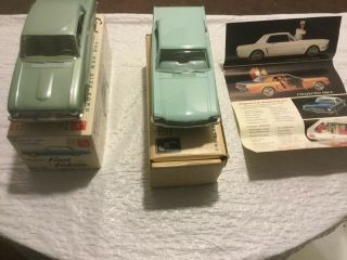 1965 Ford Mustang Dealer Promo Car W/original Box Vintage Advertising