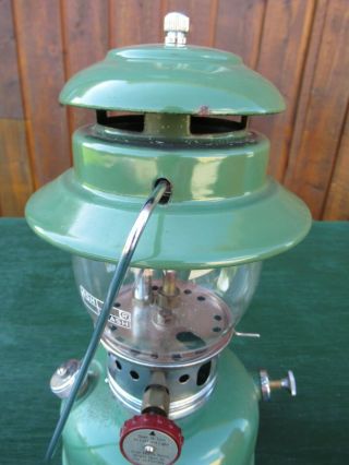 Vintage Coleman AFC Lantern Green Model 1010,  ASH FLASH Glass Globe 4