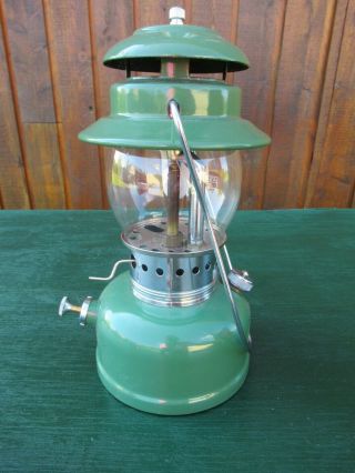 Vintage Coleman AFC Lantern Green Model 1010,  ASH FLASH Glass Globe 7