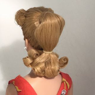 6 or 7 PONYTAIL BARBIE - Ash Blonde 1963 vintage Orig.  face paint 7