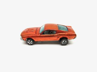 Very Rare Hot Wheels Redline Lighter Orange Hk Custom Mustang All