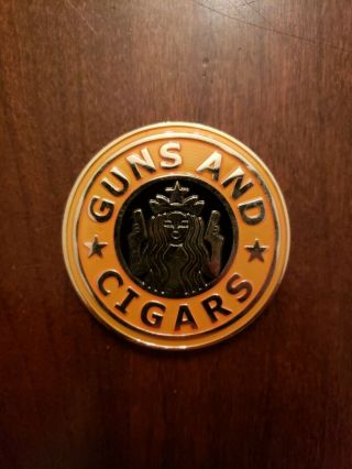 Rare Orange Nypd Guns And Cigars Gotham Challenge Coin
