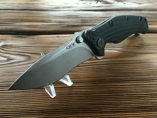 Rare Zero Tolerance 0200kw Knifeworks Exclusive Liner Lock Knife Black G - 10 Zt