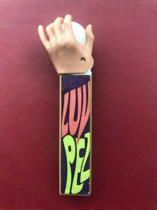 Vintage Psychedelic Eye PEZ Dispenser 1960 ' s Mod Luv Hand No Feet Damage 2