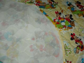 VTG Pacific Mickey Mouse and Friends Bedspread Walt Disney Productions 90 X 105 7