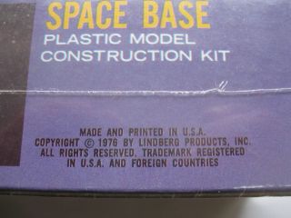 1976 Lindberg Star Probe Model Kit Space Base Station 1148 NOS Vintage 4