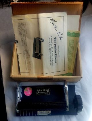 Vintage Pullen Pleater Up To 16 Needle,  Box Instructions