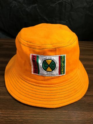 Vtg Jamaican Cross Colours Post Hip Hop Nation Academic Hard Wear Bucket Hat Vgc