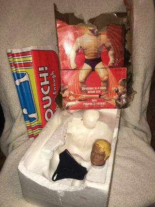 1976 Kenner Stretch Armstrong,  Vintage,  Box,  Body,  Head,  Shorts& Stretch - O - Graph