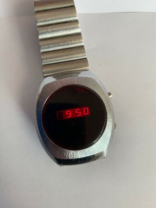 Vintage National Semiconductor Red Led Digital Watch 1970’s