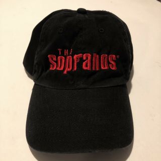 Vintage The Sopranos Hbo Hat Gun Embroidered Logo Tv Adjustable Strapback Rare