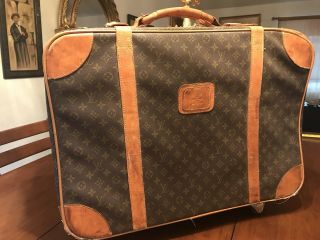 Rare Vintage Louis Vuitton Monogram Luggage Carry On Suitcase