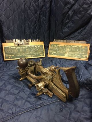 Stanley No 45 Sweetheart Combination Plane W/ 22 Cutters In Vintage Box