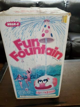 Vintage Wham - O Fun Fountain 1978 Clown Sprinkler Made Usa W/ Box