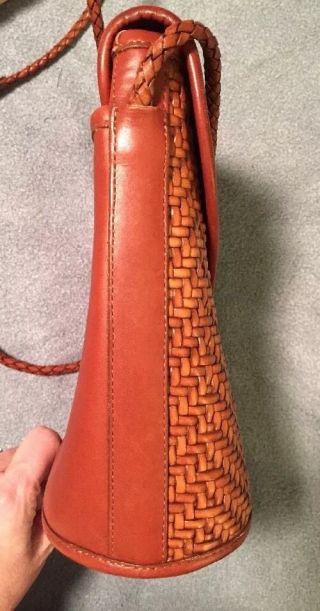Vintage Brighton Handbag Croc Leather And Woven Design Unusual,  Unique and Rare 4
