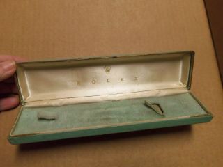 Rare Vintage Rolex Blue/green Display Box Only For Watch,  Pen Or Jewelry??
