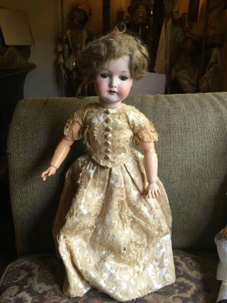 21” C M Bergmann Antique German Bisque Head Doll