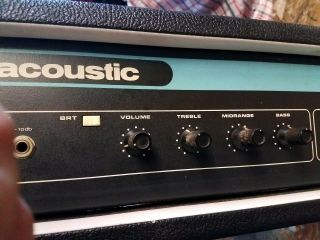 Vintage Acoustic Model 220 Bass head Amplifier Made In USA 2