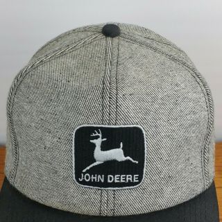 Vintage John Deere Patch Denim Snapback Trucker Hat K - Products USA Winfield Iowa 4